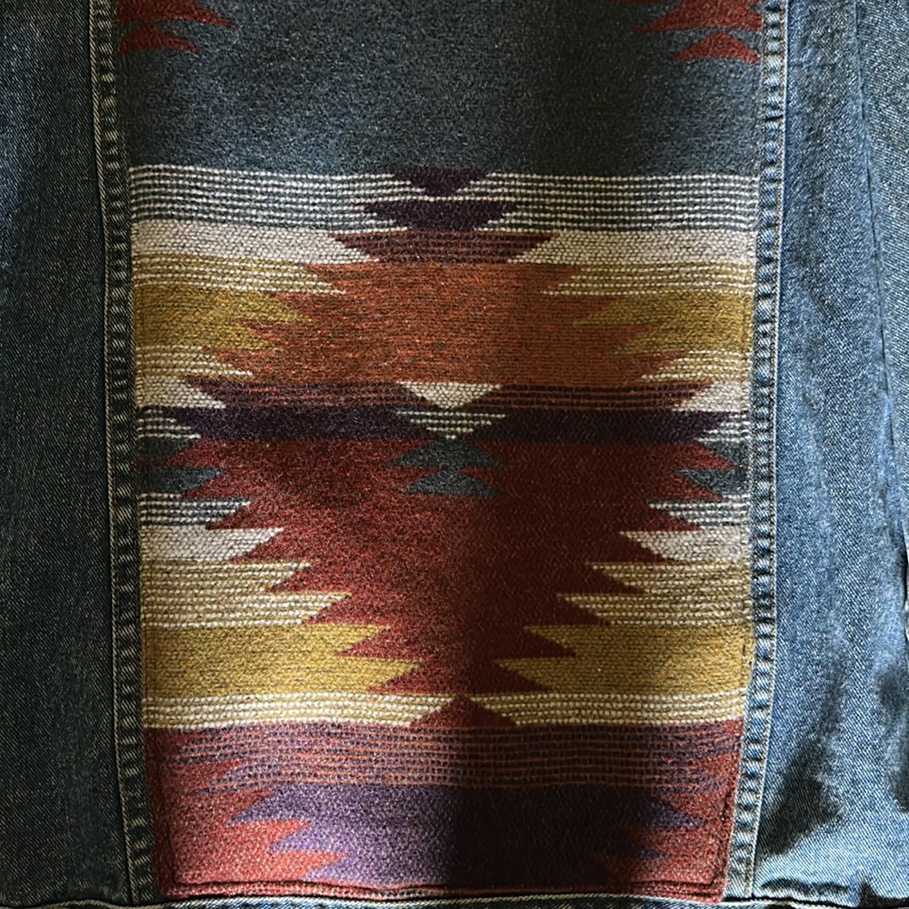 Custom Aztec Jean Jacket - Picture 2 of 5